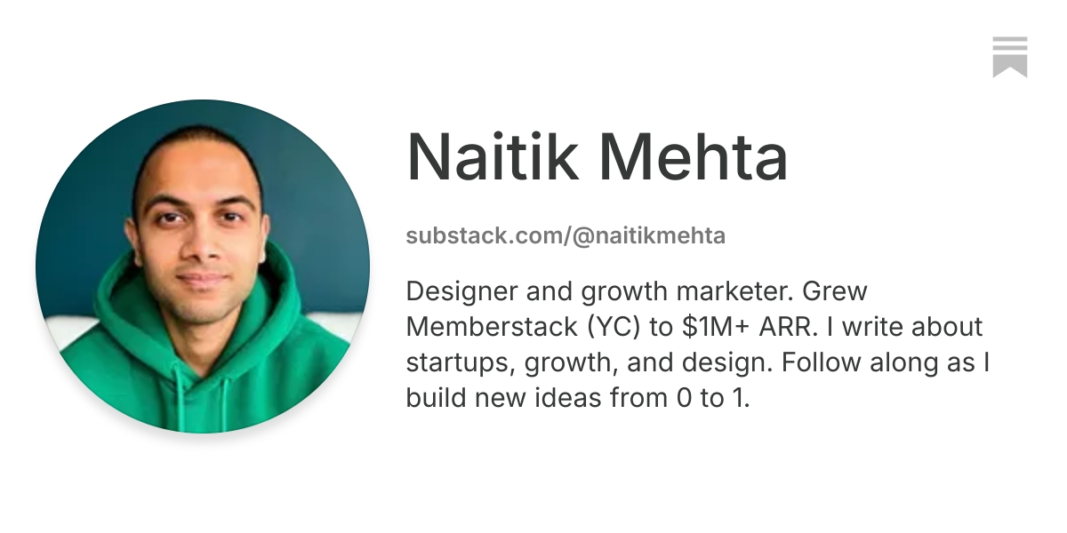 Naitik Mehta | Substack