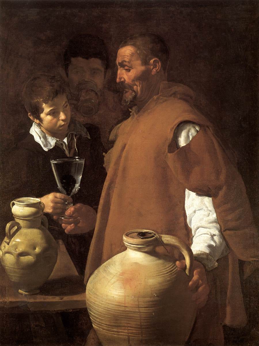 Old man handing glass of water Old man handing glass of water