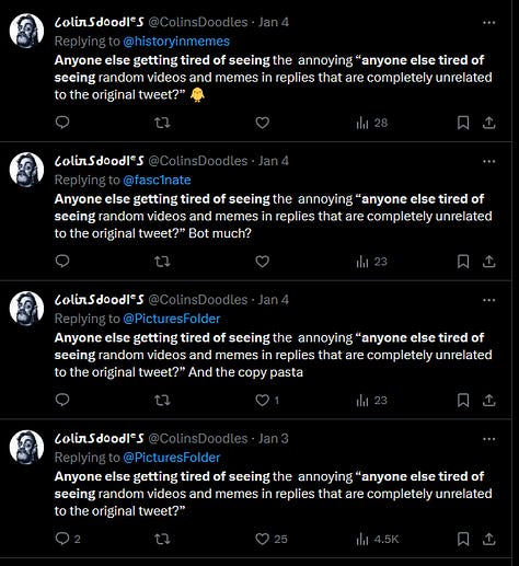 Twitter users creating counter-spam.