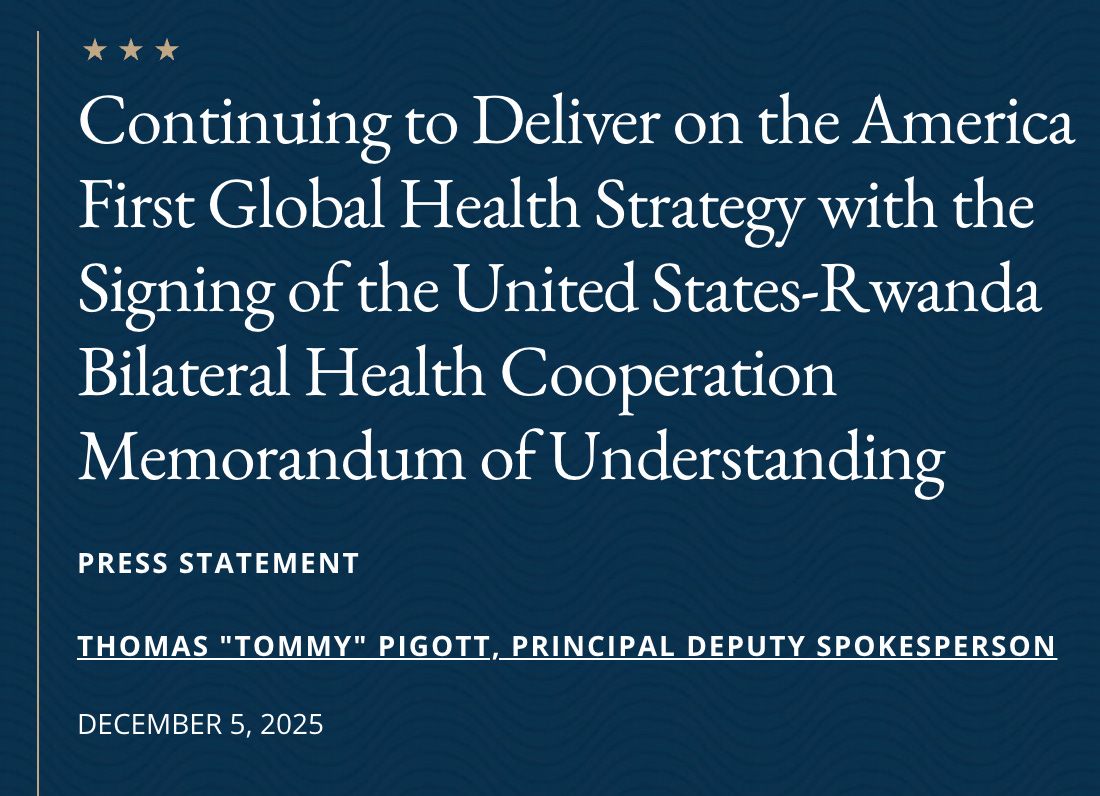 America First Global Health Strategy - James Roguski