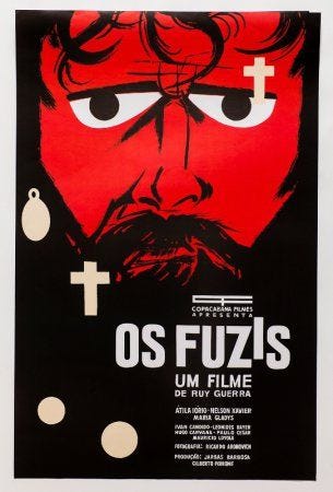 Os Fuzis (1963) (Arte por Ziraldo) | Cartazes de filmes, Cartaz, Cartaz de  filme