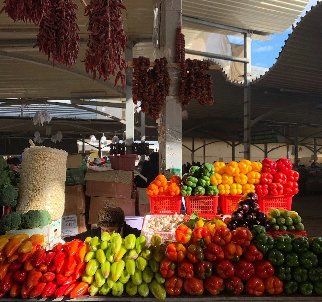 vegetable on display