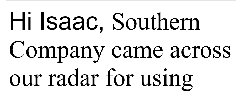 font personalization