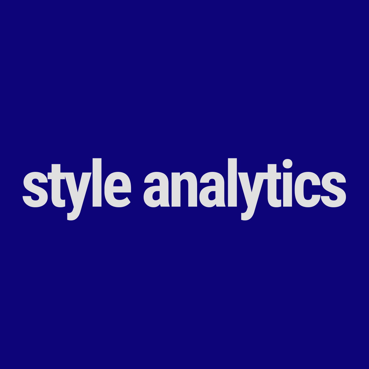 Style Analytics