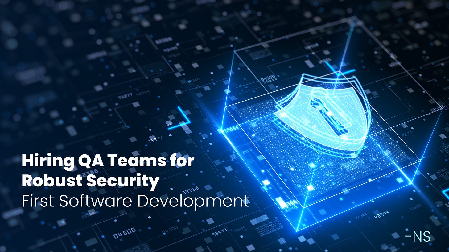 QA team for secure development