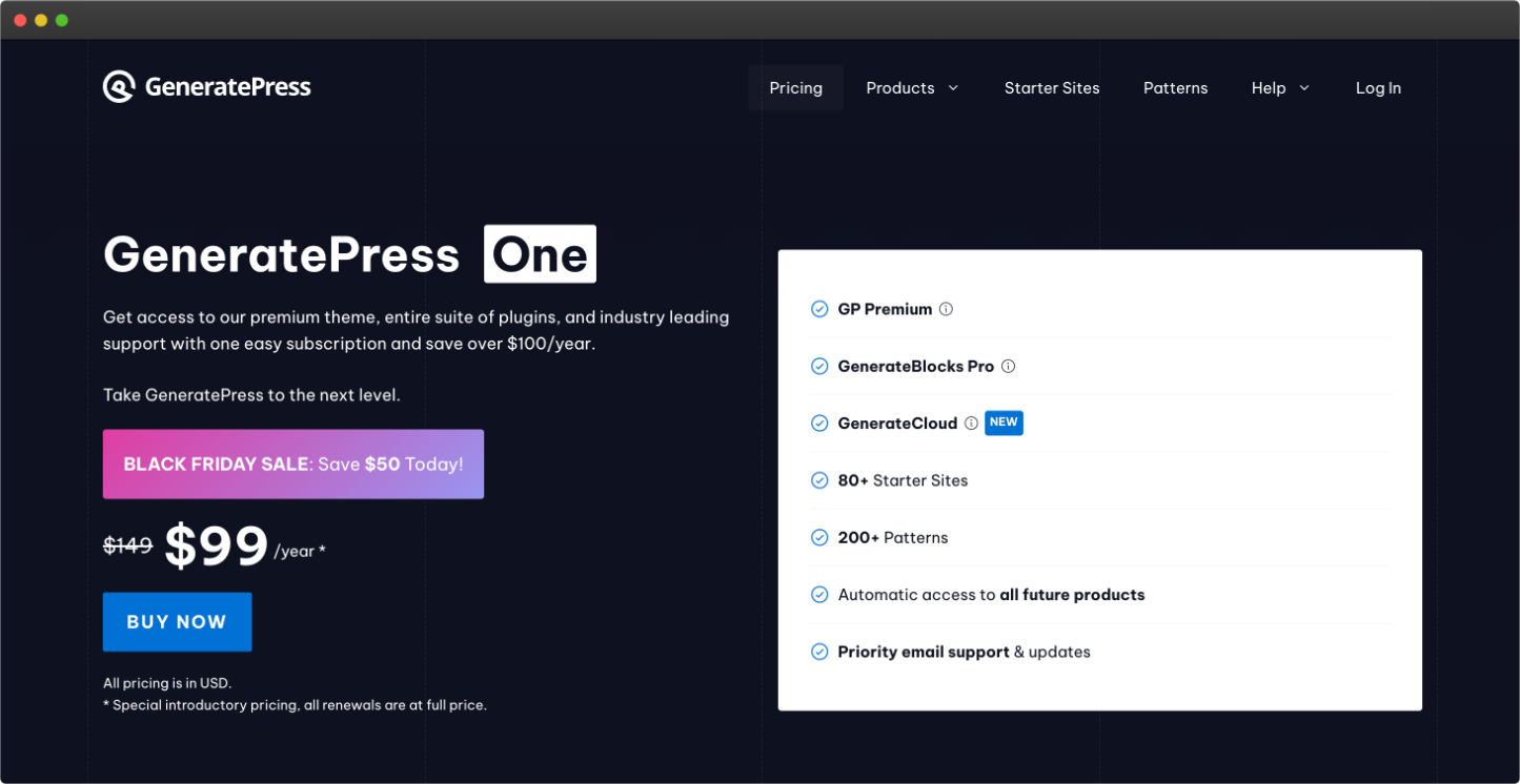 GeneratePress One GeneratePress One