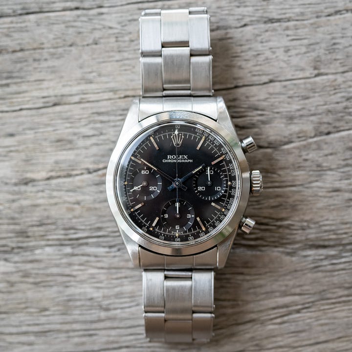 Rolex Pre-Daytona ref. 6238 with black dial