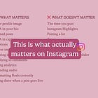 📸 20 things that do (+ don't) matter on Instagram