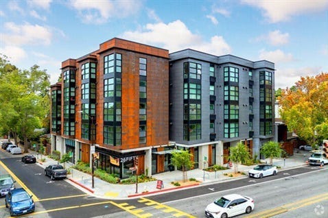 The image that the City of Oakland continues to portray on its website as a rendering of the proposed Mark Twain Homes affordable housing project at 3525-3539 Lyon Ave. in Oakland. The image actually is a rendering of the now-completed 26FIFTY development at 2650 Telegraph Ave. in Berkeley. (Source: City of Oakland) The image that the City of Oakland continues to portray on its website as a rendering of the proposed Mark Twain Homes affordable housing project at 3525-3539 Lyon Ave. in Oakland. The image actually is a rendering of the now-completed 26FIFTY development at 2650 Telegraph Ave. in Berkeley. (Source: City of Oakland)