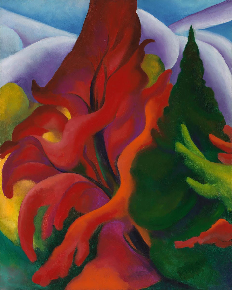 Trees in Autumn, 1920-1921 by Georgia O'Keeffe - Paper Print - Georgia  O'Keeffe Museum Custom Prints - Custom Prints and Framing From the Georgia  O'Keeffe Museum