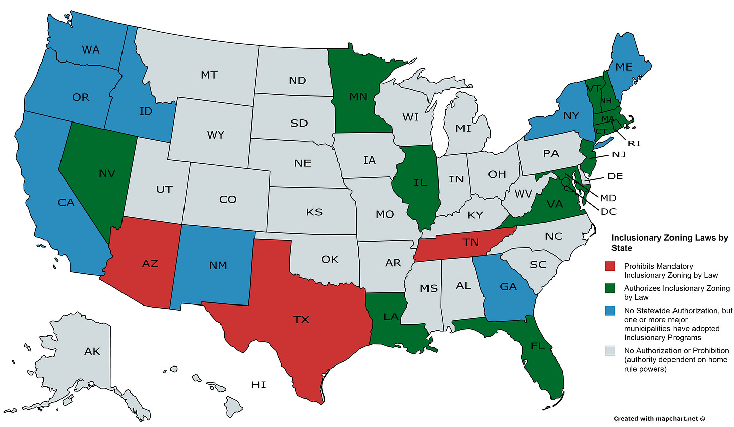 inclusionary-zoning-laws-by-state-1 - Inclusionary Housing inclusionary-zoning-laws-by-state-1 - Inclusionary Housing