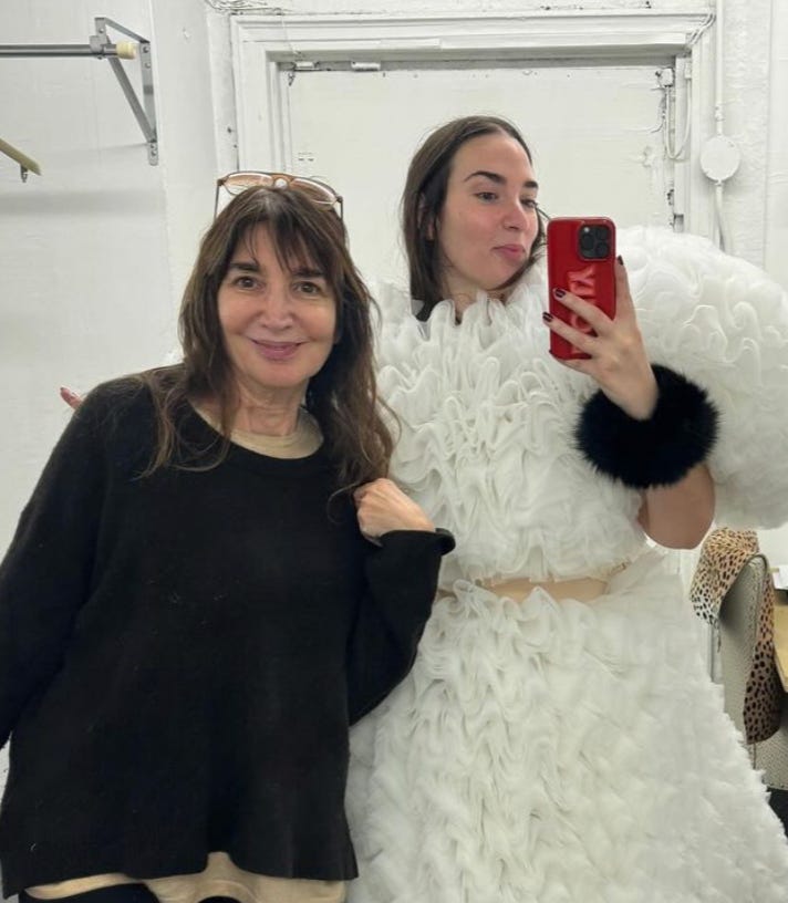 Dolly and her mother