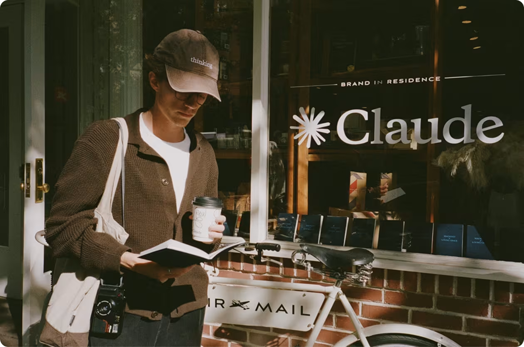 Claude activation in New York's West Village.