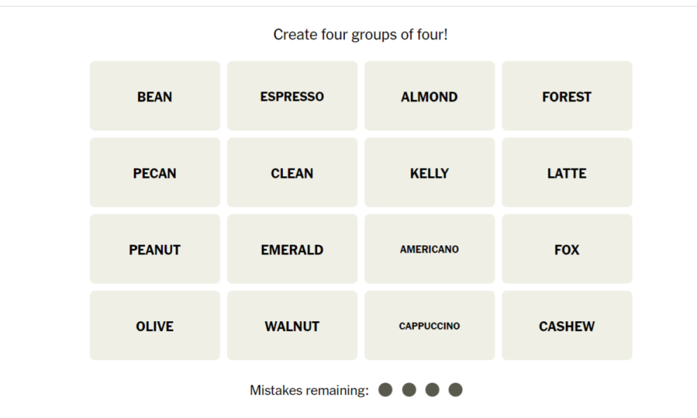 Connections: New York Times new word game, explained