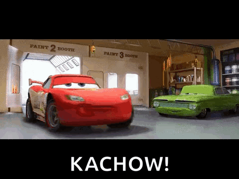 Lightning Mcqueen Ka Chow GIFs | Tenor