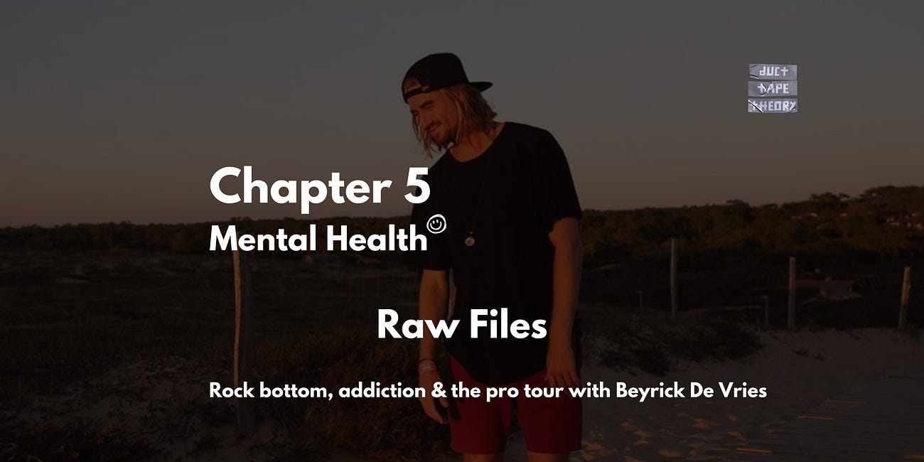 Raw Files - rock bottom, addiction & the pro tour with Beyrick De Vries