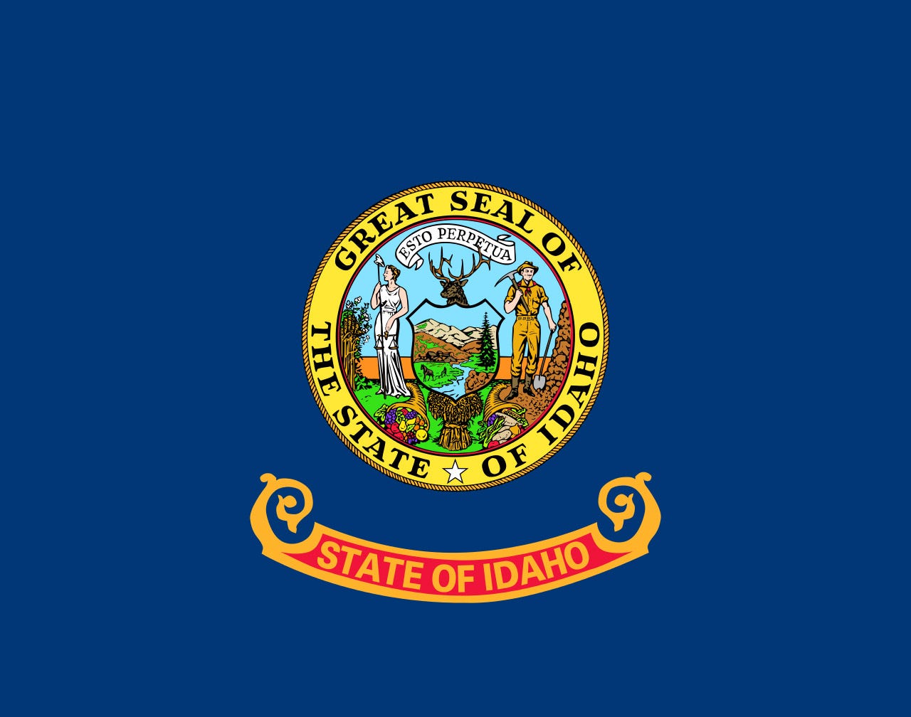 Flag of Idaho image - Free stock photo - Public Domain photo - CC0 Images