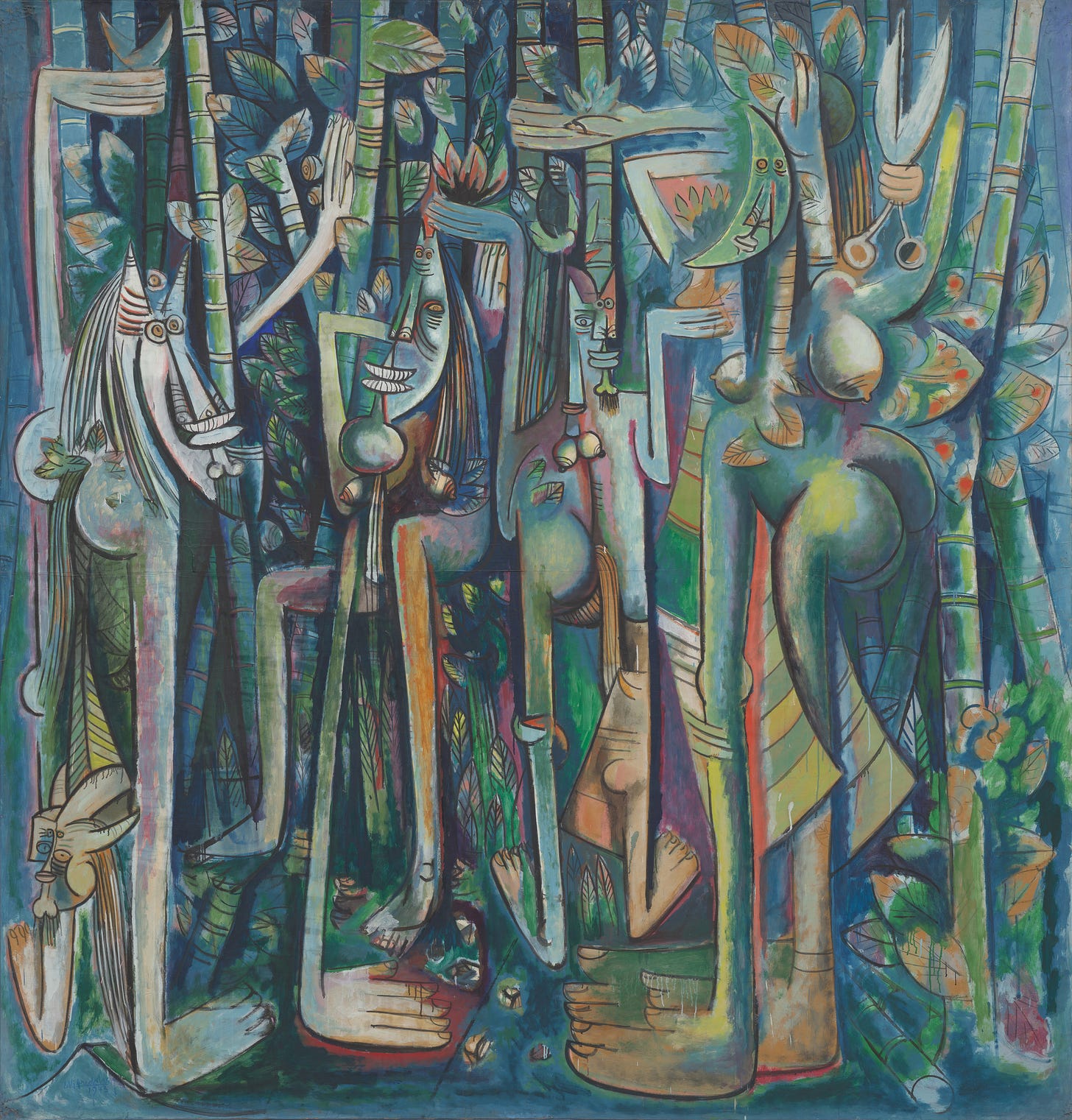Wifredo Lam, The Jungle (La jungla), 1942-43. The Museum of Modern Art, New York.