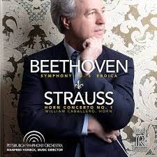 Pittsburgh Symphony Orchestra, William Caballero, Ludwig van Beethoven,  Richard Strauss, Manfred Honeck - Beethoven: Symphony No. 3 'Eroica' /  Strauss: Horn Concerto No. 1 - Amazon.com Music