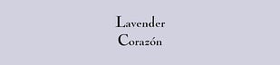 Lavender Corazón