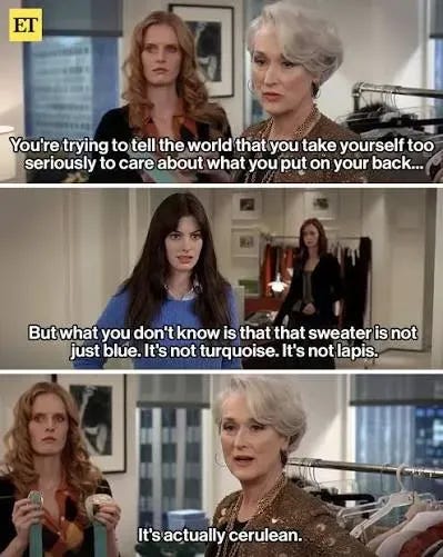 Devil Wears Prada Cerulean reference