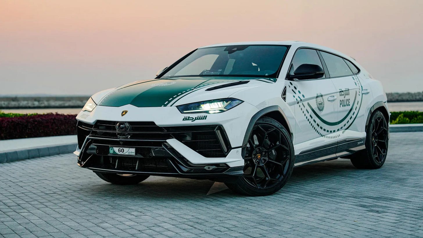 Lamborghini Urus Performante for Dubai police fleet
