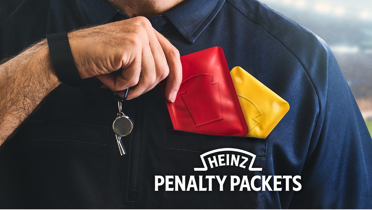 HEINZ launches Penalty Packets