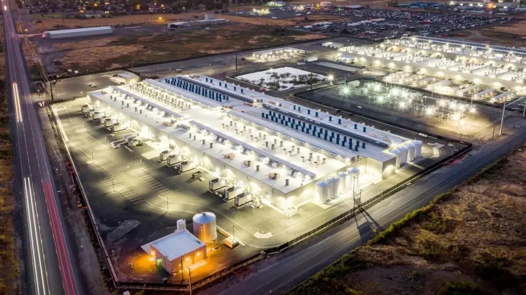 AWS Datacenter in East Oregon Overhead
