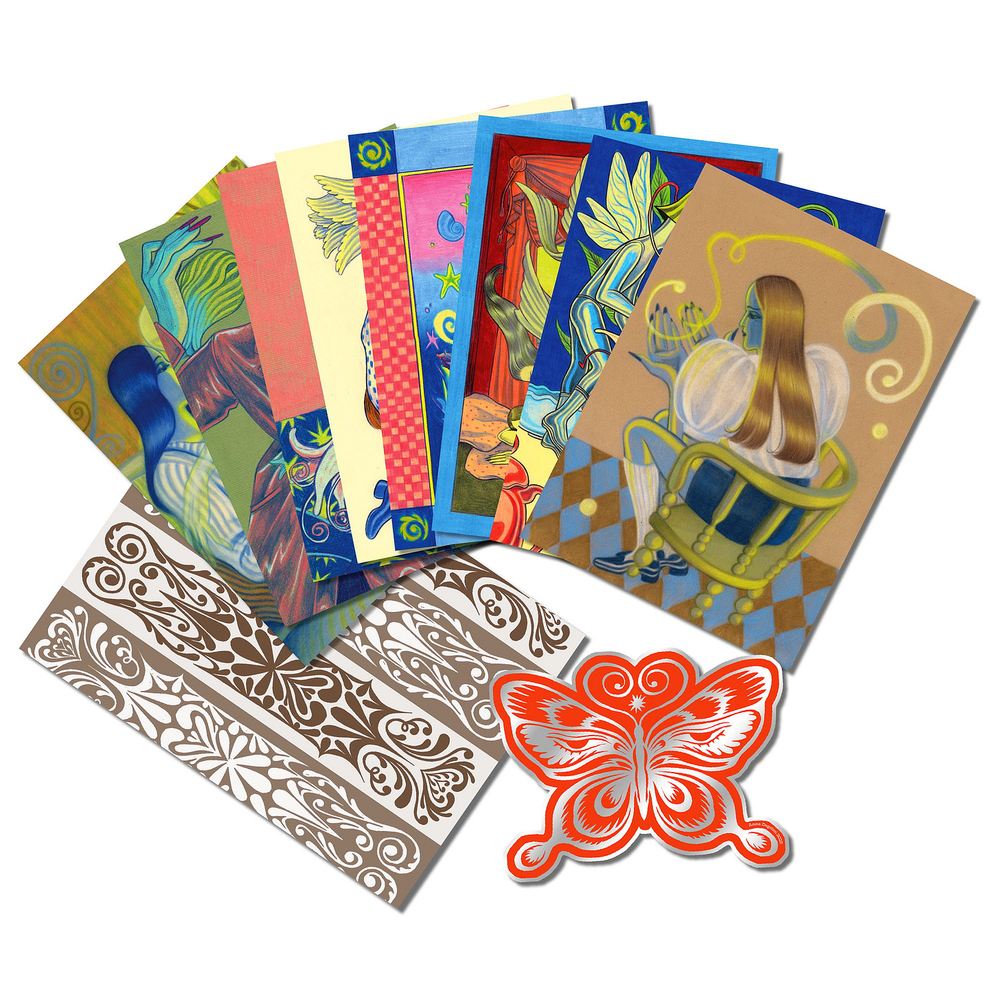 Image 1 of 8 Postcard Set by Anna Degnbol