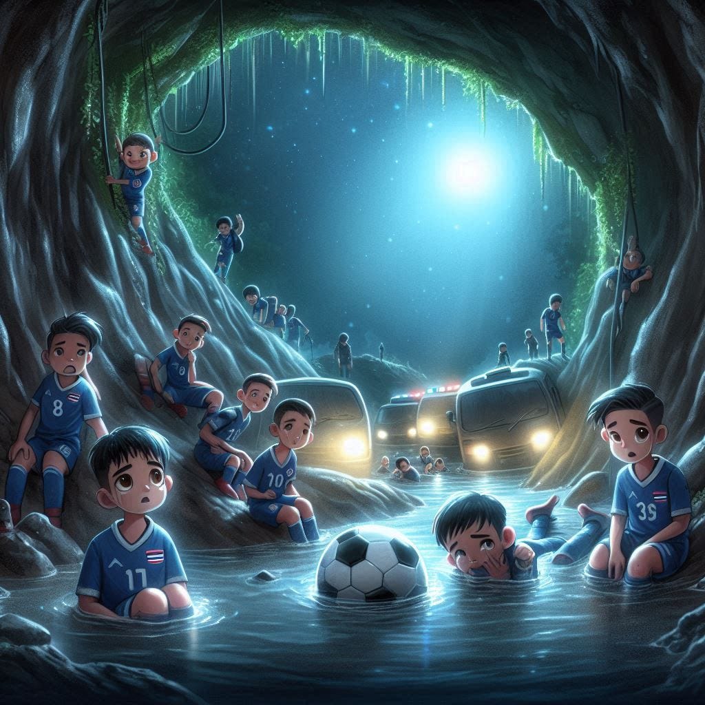 thai soccer team trapped in a cave