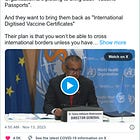 WARNING: Tedros and the Corrupt World Health Organisation Are Plotting To Bring Back “Vaccine Passports"