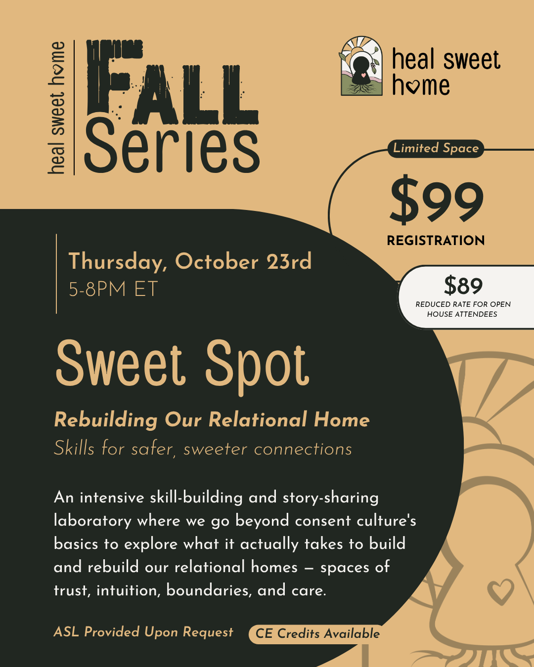 flyer for event where all text information is in the hyperlink to the event page