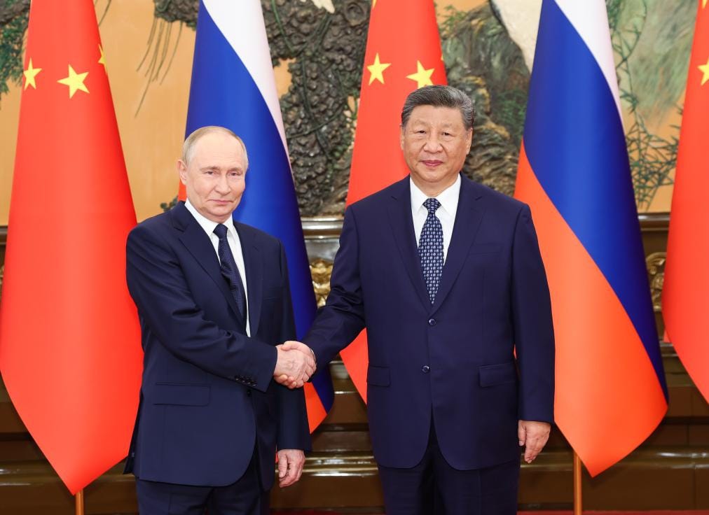 Chinese President Xi Jinping holds talks with Russian President Vladimir Putin at the Great Hall of the People in Beijing, capital of China, Sept. 2, 2025. Putin is in China for the Shanghai Cooperation Organization Summit 2025, as well as commemorations marking the 80th anniversary of the victory in the Chinese People's War of Resistance against Japanese Aggression and the World Anti-Fascist War. (Xinhua/Huang Jingwen)