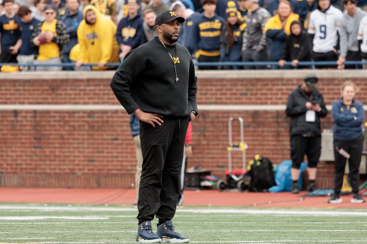 Report: Michigan plans to suspend Sherrone Moore for two games in 2025 -  mlive.com