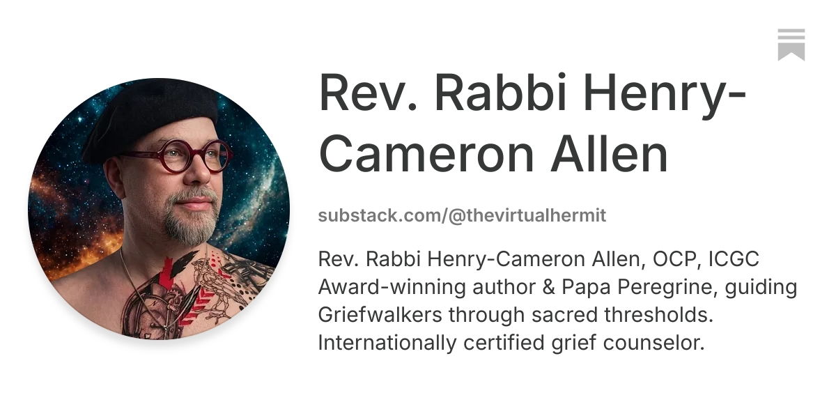 Rev. Rabbi Henry-Cameron Allen | Substack