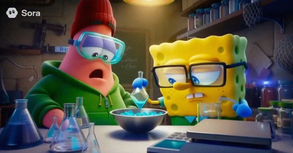 OpenAI's Sora 2 Is Generating Video of SpongeBob Cooking Meth, Highlighting  Copyright Concerns