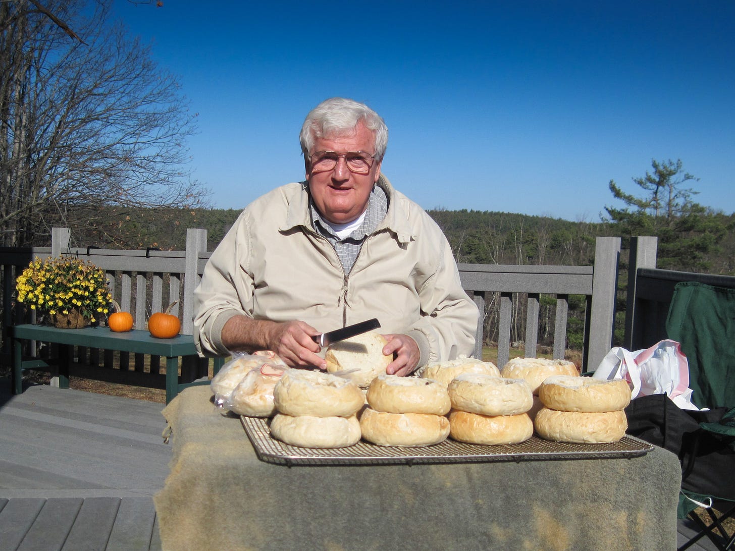 Lenny with bread bowls