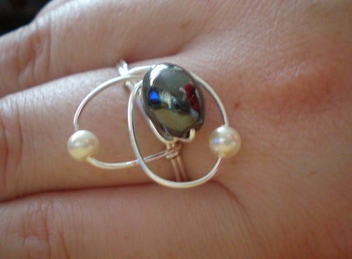 Wire and bead ring 1 Wire and bead ring 1