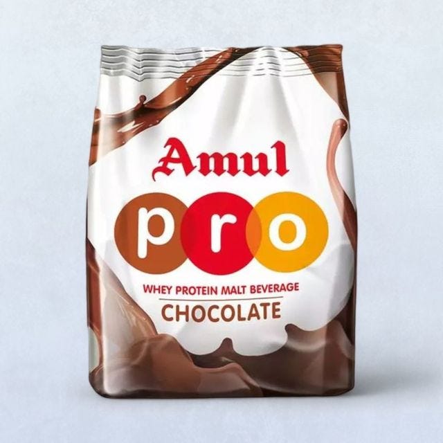 Amul Pro Chocolate Malt Drink Mix (Pouch)