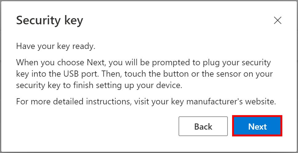 Security Key Prompt - 1 Security Key Prompt - 1