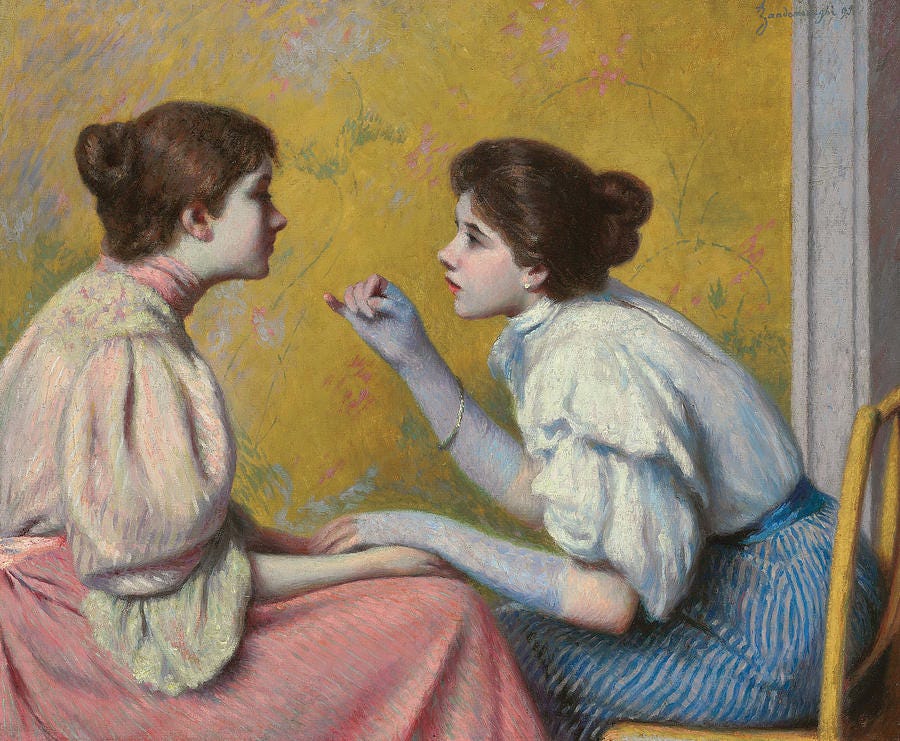 Interesting Conversation Painting by Federigo Zandomeneghi - Pixels Interesting Conversation Painting by Federigo Zandomeneghi - Pixels