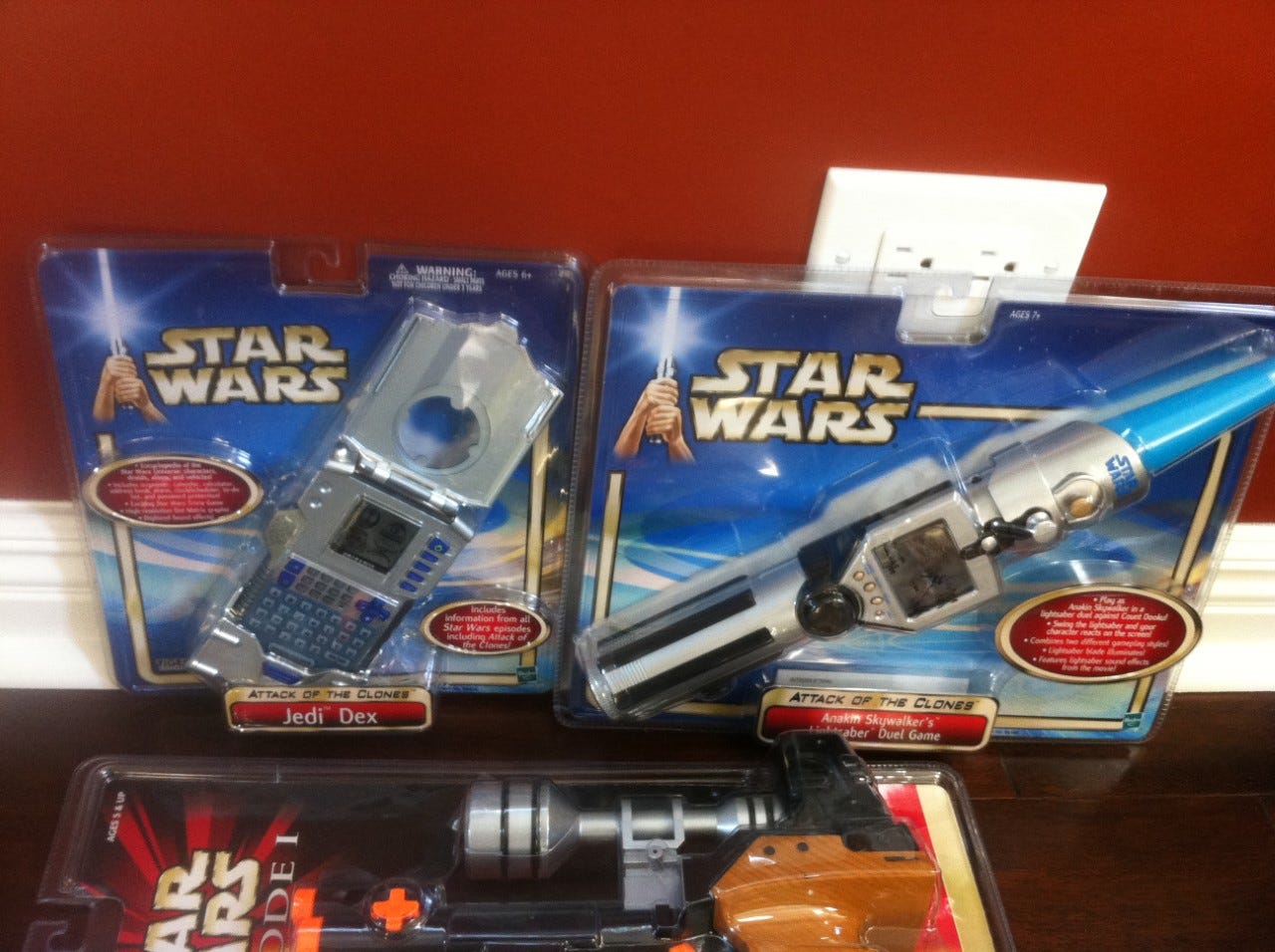 A photograph showing a selection of Star Wars toys from Chris. A photograph showing a selection of Star Wars toys from Chris.