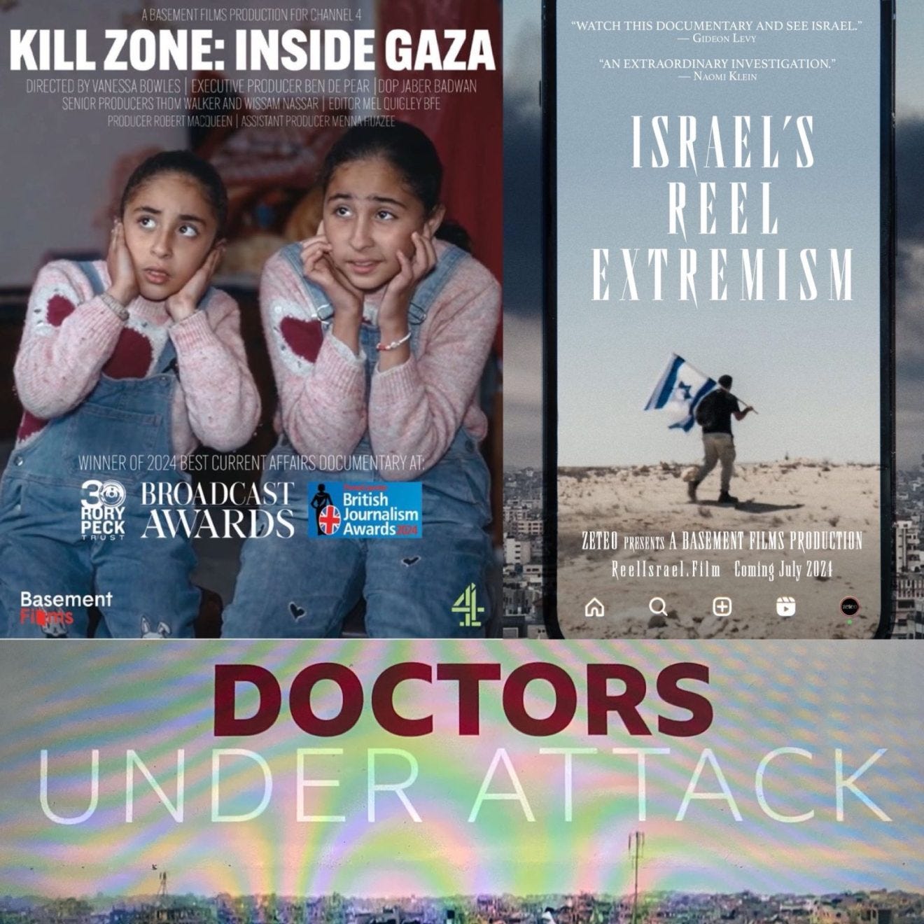 Documentaries about Gaza / Documentaires sur la guerre contre les Palestiniens