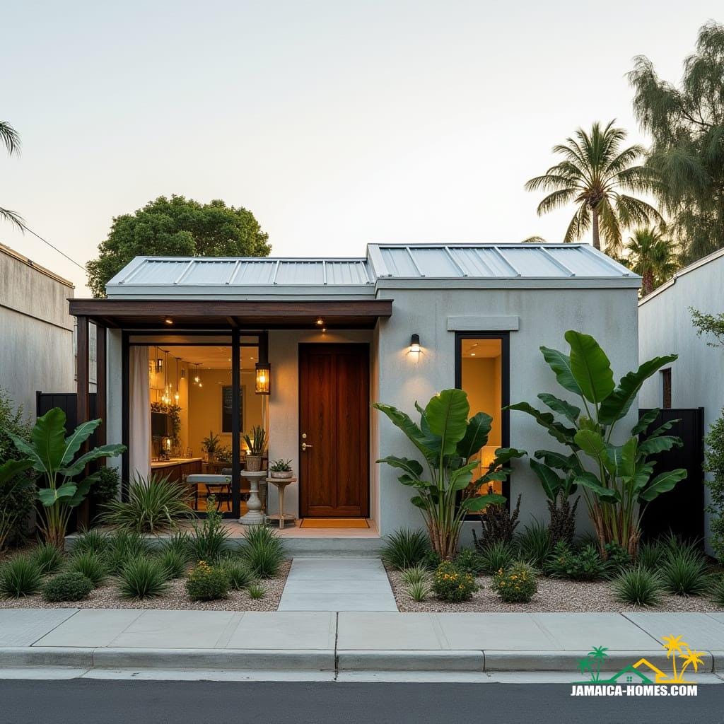 Urban Steel-Clad Mini Home Design