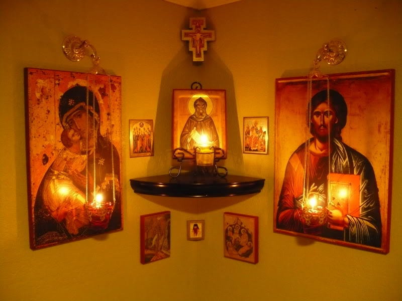 How to Set Up a Prayer Corner » Saint John the Evangelist Orthodox Church