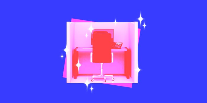 A sparkling cubicle