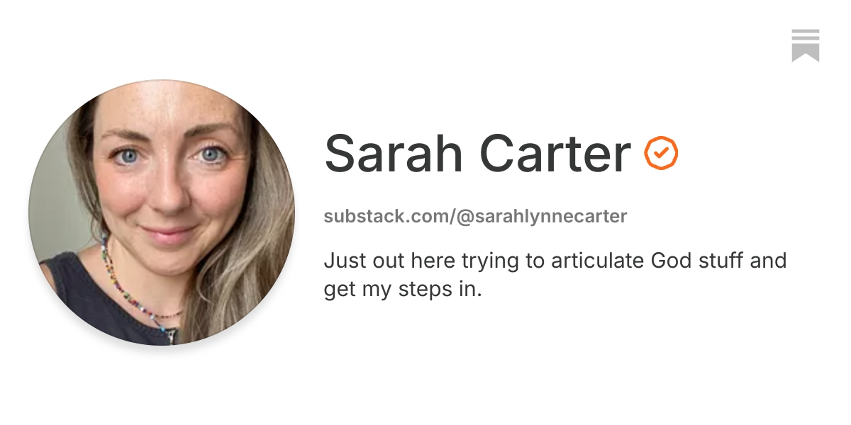 Sarah Carter | Substack