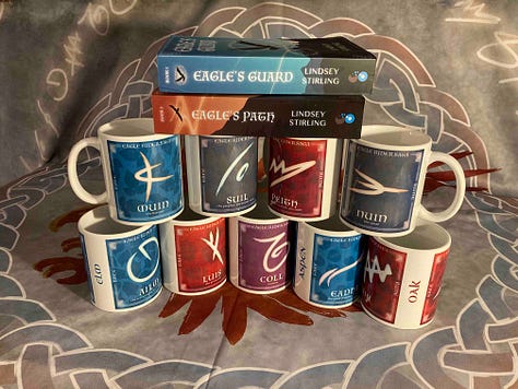 Pictures of Eagle Rider merch.