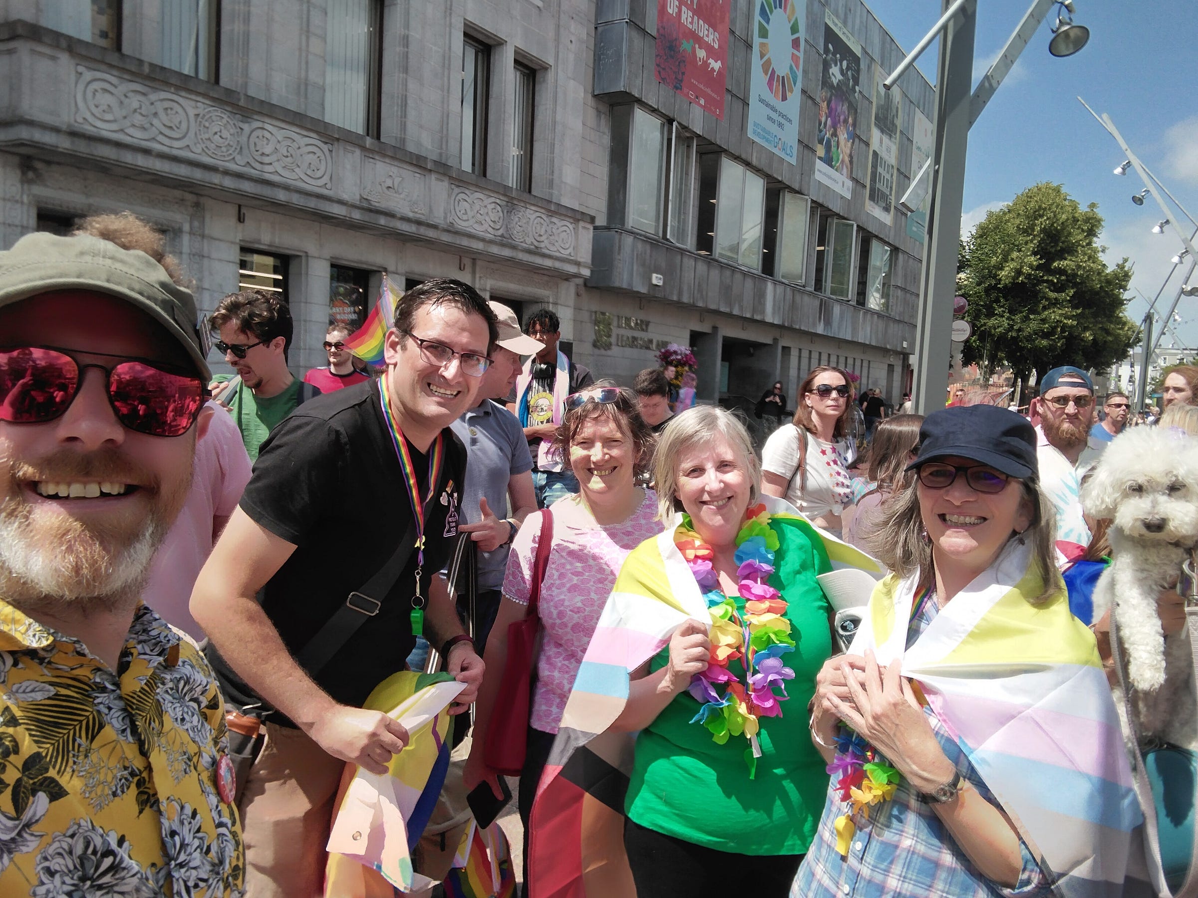 Cork Greens members at the Trans+ Pride march in Cork. Cork Greens members at the Trans+ Pride march in Cork.