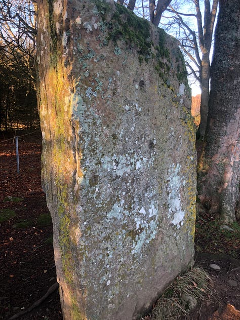 Standing Stones in the Clava Cairns in Culloden Moor (near Inverness), and in the isle of Arran.